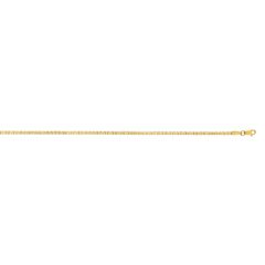 14kt Gold 20" Yellow Finish Shiny Square Hollow Classic Box Chain with Lobster Clasp HBOX110-20