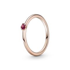 Red Solitaire Ring