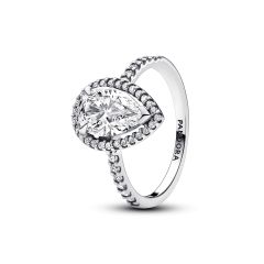 Pandora Sparkling Pear Halo Ring 193012C01