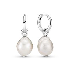 Freshwater Cultured Baroque Pearl Hoop Earrings 299426C01