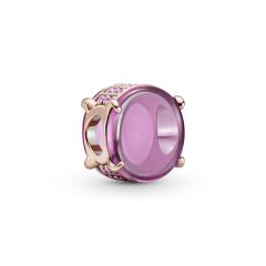 Pink Oval Charm