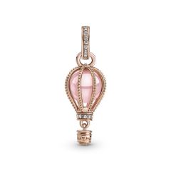 Sparkling Pink Hot Air Balloon Dangle Charm 789434C01