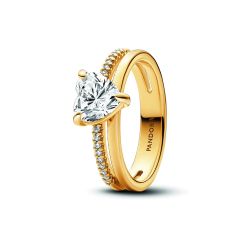 Double Band Heart Ring 163100C01
