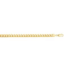 14KT Yellow Gold 24" Lite Miami Cuban Link HMC150-24