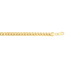 14KT Yellow Gold 22" LITE MIAMI CUBAN HMC180-22