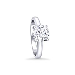 Solitaire Round Lab Grown Diamond Engagement Ring