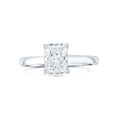 Radiant cut lab-grown diamond engagement ring 
Solitaire 
1.50ctw 
14K White Gold 