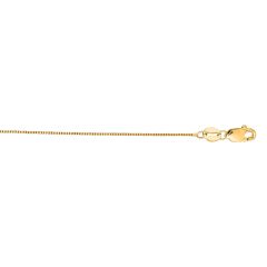 14kt 20" Yellow Gold Box Chain with Lobster Lock LBOX028-20