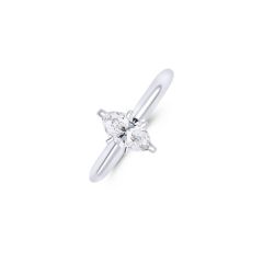 14k White Gold Marquise Diamond Engagement Ring
