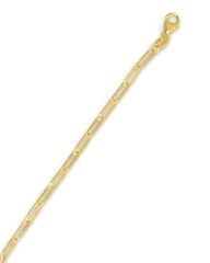 14kt Yellow Gold 2.5mm Polished Paperclip Paper Clip Chain with Lobster Clasp PCLIP060