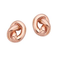 14K Rose Gold Amore Knot Stud Earrings PER8514