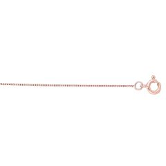 14k Rose Gold 16 Inch Classic Box Chain 