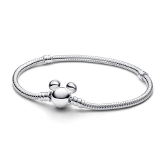 Disney Mickey Mouse Clasp Moments Snake Chain Bracelet 593061C00
