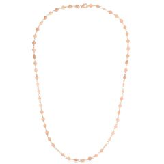 14kt Rose Gold 18" 4mm Polished Pebble Necklace with Lobster Clasp PRC8240-18