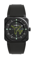 Bell & Ross Auto Compass Ceramic Watch BR03A-CPS-CE/SRB