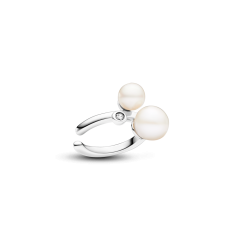 Duo Treated Freshwater Cultured Pearls Ear Cuff