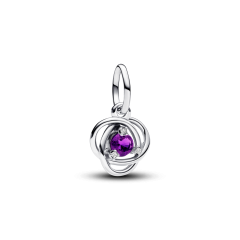 Purple Eternity Circle Dangle Charm