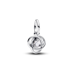 Clear Eternity Circle Dangle Charm