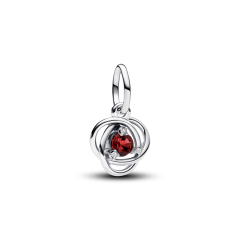 True Red Eternity Circle Dangle Charm