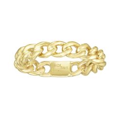14K Yellow Gold Skinny Chain Link Ring R6881-07