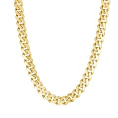 14K Yellow Gold Polished 22" 9.5mm Ferrara Chain Necklace RC10336-22