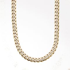 14K Yellow Gold Polished 22" 11.5mm Ferrara Chain Necklace RC10337-22