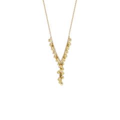 14kt Yellow Gold Le Gocce 17" Necklace with Satin Finish and Lobster Clasp RC2206-17