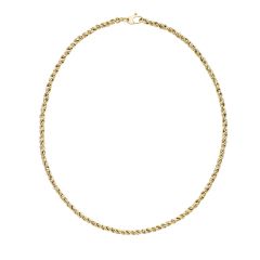 14kt Yellow Gold 17" Modern Braid Necklace with Lobster Clasp RC2496-17