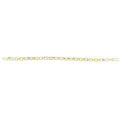 14kt Gold 18" Yellow+White Finish Necklace with Lobster Clasp RC2966-18