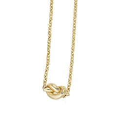 14K Yellow Gold 18" Amore Knot Necklace with Extender RC5591-18