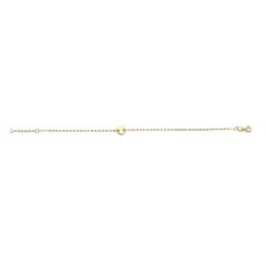 14kt Yellow Gold 7" Heart Bracelet with 0.75" Extender Heart Bracelet and Spring Ring Clasp RC6978-07
