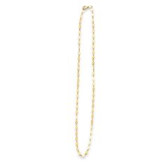 14kt Yellow Gold 3mm Polished Pebble Necklace with Lobster Clasp RC8240