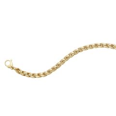 14K Yellow Gold 7.5" Round Curb Chain Bracelet RC9737-0750