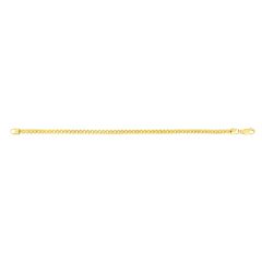 14kt Gold 30" Yellow Finish Shiny Round Franco Chain with Lobster Clasp RDFR125-30