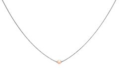 Sterling Silver Cape Cod Necklace with 14K Rose Gold Bead