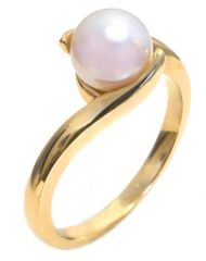 14K White Gold Pearl Ring HB01656PL