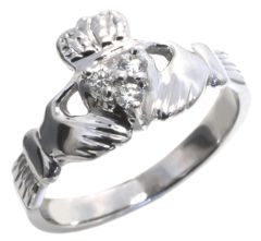 14K White Gold Diamond Insert Ring HB14571DIW