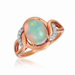 Le Vian® Ring featuring 1  1/5 cts. Neopolitan Opal™, 1/20 cts. Vanilla Diamonds®  set in 14K Two Tone Gold