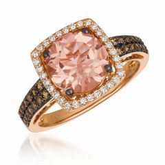 Le Vian Chocolatier® Ring featuring 2 cts. Peach Morganite™ TQWG 17