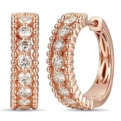Le Vian Creme Brulee® Earrings featuring 1 cts. Nude Diamonds™  set in 14K Strawberry Gold®