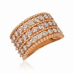 Le Vian Creme Brulee® Ring featuring 2  1/6 cts. Nude Diamonds™  set in 14K Strawberry Gold®