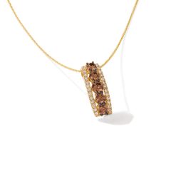 Le Vian Creme Brulee® Pendant featuring 1  1/2 cts. Chocolate Diamonds® , 1/2 cts. Nude Diamonds™  set in 14K Honey Gold™