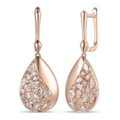 Le Vian Creme Brulee® Earrings featuring 1  1/2 cts. Nude Diamonds™  set in 14K Strawberry Gold®