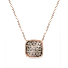 Le Vian Ombre Pendant featuring  Chocolate Ombré Diamonds® , Vanilla Diamonds®  set in 14K Strawberry Gold®