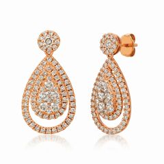 Le Vian Creme Brulee® Earrings featuring 2  3/8 cts. Nude Diamonds™  set in 14K Strawberry Gold®