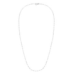 14kt White Gold 1.4mm Polished Fancy Mariner Necklace with Lobster Clasp WRC11243