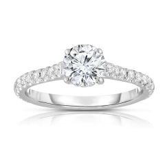 14K WHITE GOLD DIAMOND SEMI MOUNT WITH 0.23 CARAT TOTAL WEIGHT IJ COLOR SI2 CLARITY Z00172283